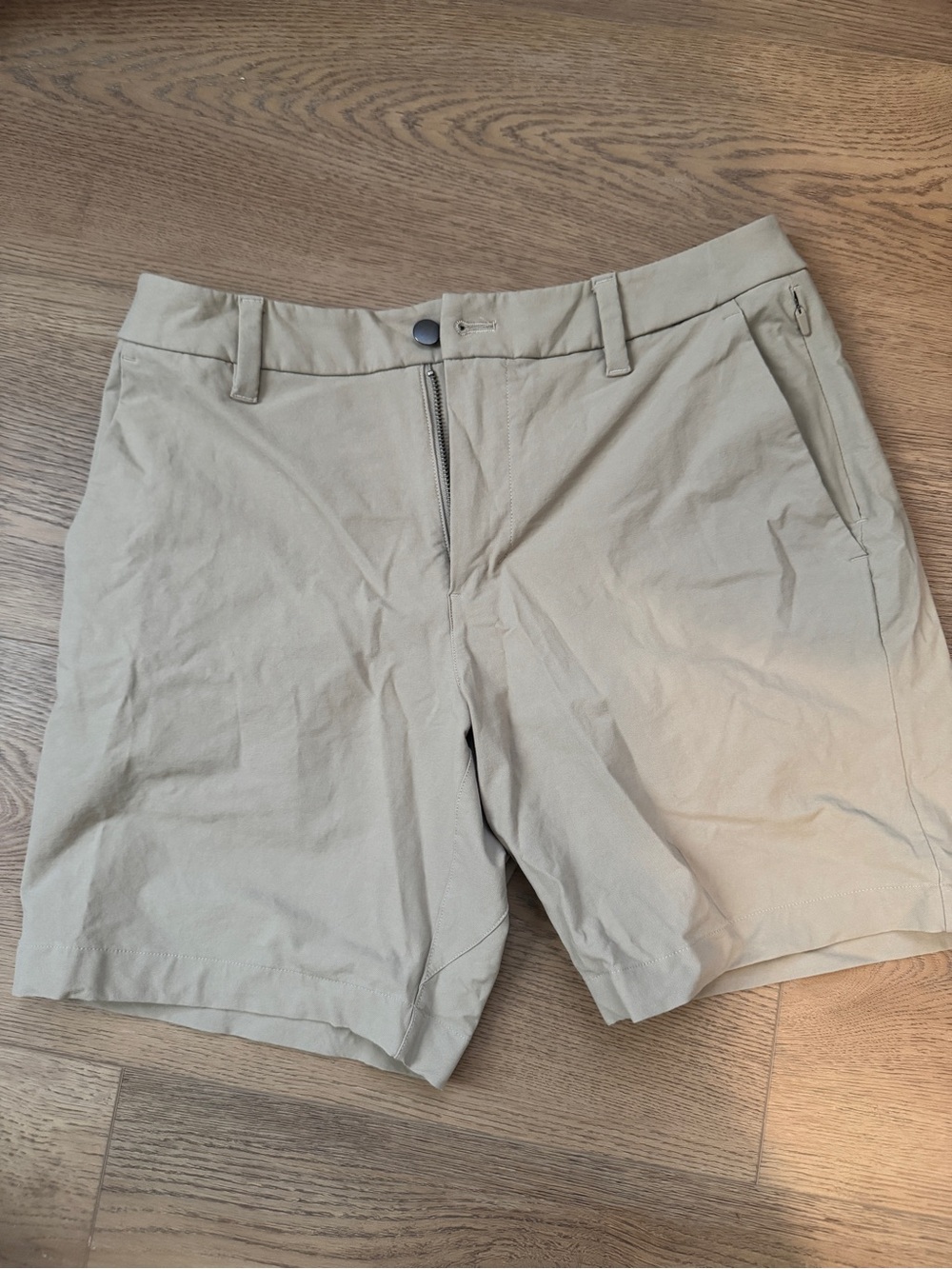 lululemon athletica Khaki Flat-Front Men's Shorts